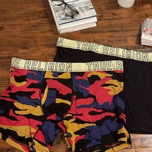 True Religion XL Fly Front MODAL/Spandex Boxer Brief (2 Single Pairs)